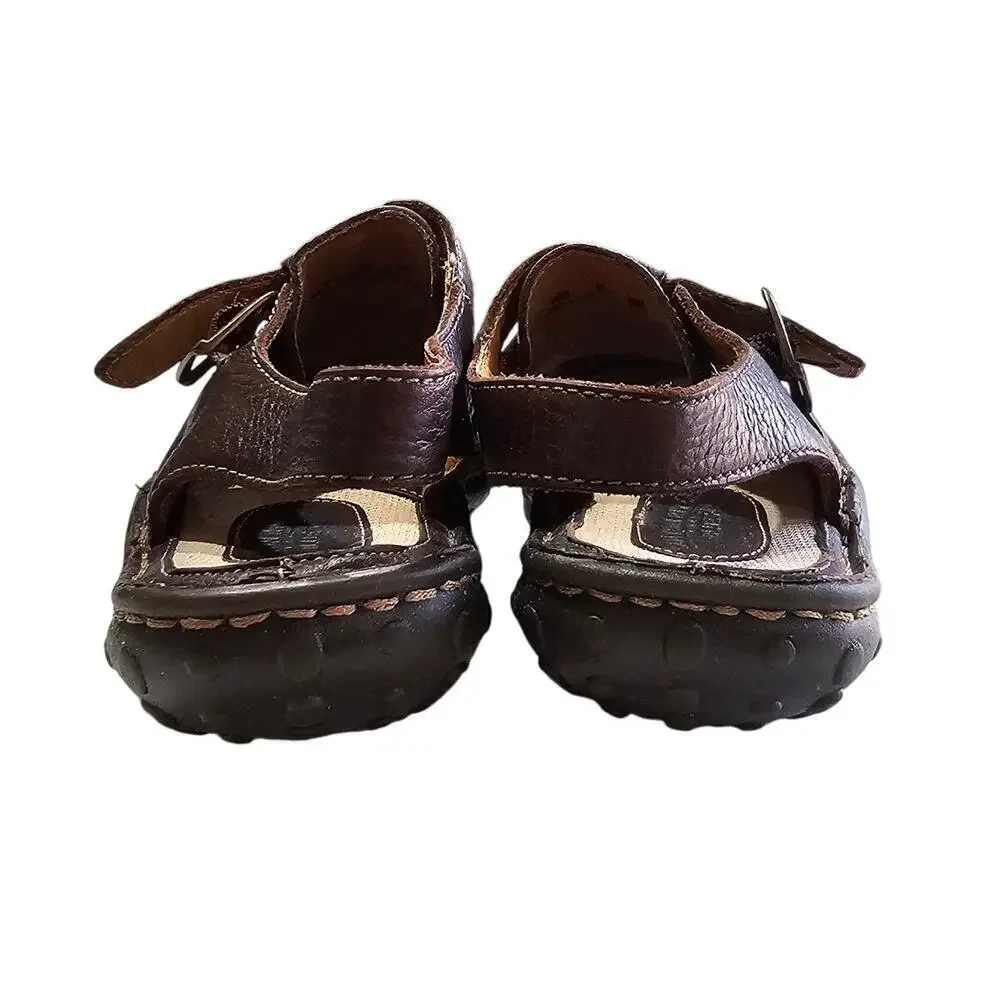 Canyon River Blues Basha Leather Fisherman Sandal Brown Size 8M
